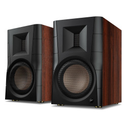 HiVi D300 桌面 Hi-Fi蓝牙音箱 桃木色