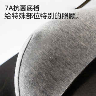 浪莎 7A抗菌纯棉平角内裤 中腰透气 1条装