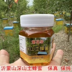 j沂蒙山土蜂蜜拍一发10瓶  假一赔十zx