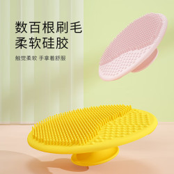 泉萃 婴儿洗头刷硅胶去头垢宝宝洗澡用品搓澡海绵神器新生婴幼儿洗发刷