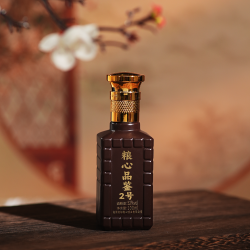 好粮心粮心品鉴二号手工纯粮五粮固态发酵粮食酒优级52度100ml