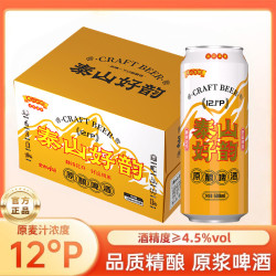 泰山好韵精酿啤酒500ml×12麦香浓精酿原浆