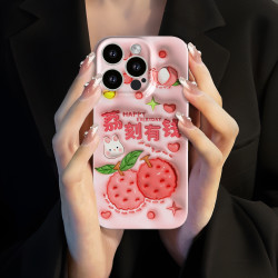 适用于苹果16华为OPPO小米VIVO时尚个性潮牌荔枝菲林女手机壳K198