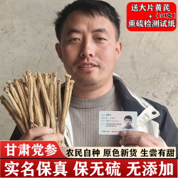 醉鲜堂党参干货白条党叁甘肃岷县当参500g包邮黄芪当归枸杞煲汤泡