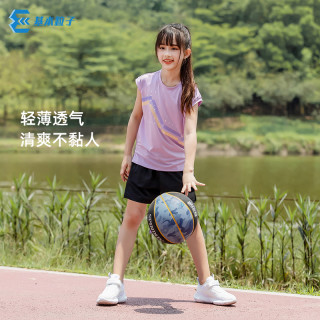 儿童无袖背心运动套装2026女童速干衣训练服中大童休闲T恤透气
