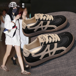 SHOEBOX 德训鞋女鞋2026新款春季百搭学生运动鞋休闲阿甘鞋