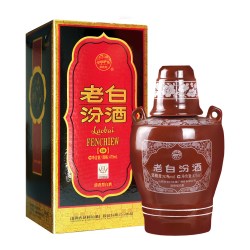 汾酒 山西 杏花村酒53度10老白汾酒475ml*1瓶坛装清香型高度白酒