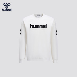 hummel 卫衣情侣款男女潮流春秋新款套头衫圆领针织休闲运动卫衣