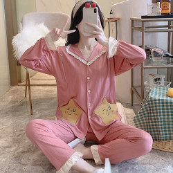 穗曼凤 月子服夏季薄款产后哺乳喂奶衣孕妇睡衣女春秋款产妇长袖家居服女