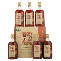 吴越稽山 绍兴*黄酒吴越稽山清爽八年花雕酒整箱礼盒500MLX6瓶糯米酒TZWTK