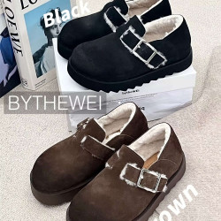bytheWEI自制勃肯鞋松糕厚底增高真皮百搭0951-04