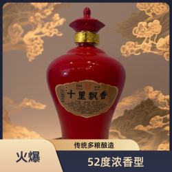 明代井十里飘香小封坛礼浓香型纯粮固态白酒52度500ml*1