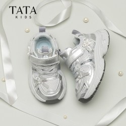 TATA他她童鞋2026秋季新款老爹鞋儿童运动鞋中大童透气休闲鞋