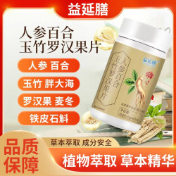 益延膳人参百合玉竹罗汉果片植物萃取科学配比营养糖60片/瓶