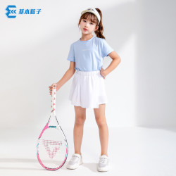 2026儿童运动速干衣套装女童短袖裙式夏季女孩运动裙裤休闲透气