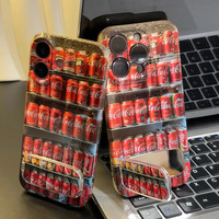 汇客凡品 夏日汽水可乐支架适用iPhone苹果16手机壳华为oppo小米15vivo硬壳