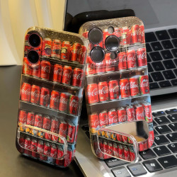 汇客凡品 夏日汽水可乐支架适用iPhone苹果16手机壳华为oppo小米15vivo硬壳