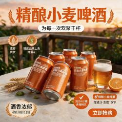 京典光年 青银精酿小麦啤酒 320ml*8罐