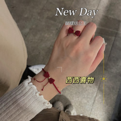 新-公主蝴蝶结手工编织手绳成品