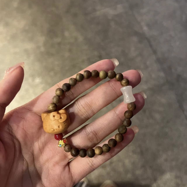 可爱复古风串珠手串编织成品
