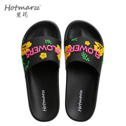 hotmarzz/黑玛正品 女士浴室拖可湿水一字拖外穿拖鞋防滑休闲拖夏