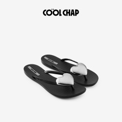 COOLCHAP 2025新款嘭嘭爱心系列春海边沙滩度假人字拖CCF1001