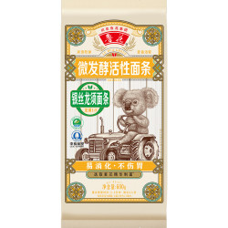 鲁花 经典（考拉）六艺活性银丝龙须面条600g