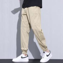 增致牛仔 2026夏季冰丝薄款男士休闲裤男宽松束脚哈伦运动工装裤子男裤