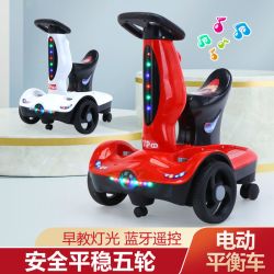 可旋转儿童电动车加大转转车运动玩具车四轮遥控可坐人电动车儿童