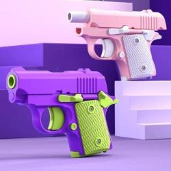 3d迷你重力1911幼崽发光玩具幼年萝卜便携玩具解压不可发射Z028