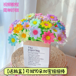 扭扭棒材料包DIY手工花家居摆件网红爆款小雏菊