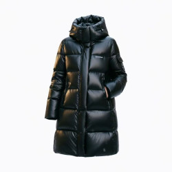 雪中飞 26新款中长款蓄热锁温连帽高充绒量鹅绒羽绒服