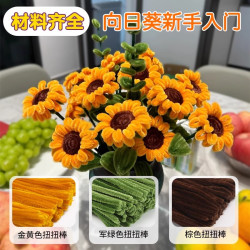 赛卓 特密扭扭棒花束手工材料包马卡龙彩色向日葵批发材料包学生儿童