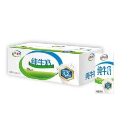 伊利 全脂纯牛奶200ml*24盒*2箱装 纯牛奶200*24盒*2箱 6月产