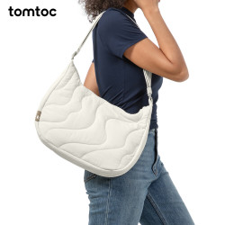 tomtoc T34 轻便大容量 冰川白 9L 单肩包