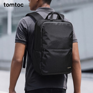 tomtoc 高效随行大容量出差通勤包 男士双肩包 T71 曜石黑 24L