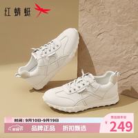 红蜻蜓 女鞋休闲运动鞋 轻便舒适小白鞋通勤百搭低跟软底女士休闲鞋子
