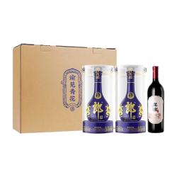 郎酒 【谕见青花】青花郎 53度 500mL*2+龙谕单一园 750mL*1 礼盒装