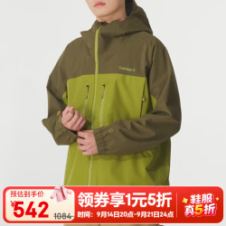 Timberland 冲锋衣男户外徒步登山硬壳工装夹克外套 A41SFEID/深橄榄色配鳄梨色 L 180