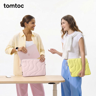 tomtoc 13英寸 MacBook Neo 多汁桃粉 电脑内胆包