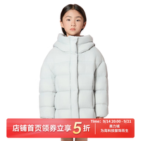 美力城 90鹅绒儿童羽绒服男女童同款轻暖加厚泡芙服亲子款暖天鹅182 银色 S (120)