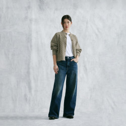 Levi's 冬暖系列26年秋冬新款女士美式Baggy宽松直筒牛仔裤