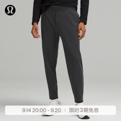 lululemon GridLiner 男士拉绒运动裤 LM5AF7S 杂色黑 M
