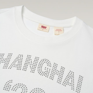 Levi's 00BPQ 城市印花 白色 M 女士短袖T恤
