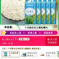 十月稻田东北糯米500g*5袋包粽子糯米饭圆粒糯米粘糯饱满囤货装