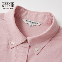 TEENIE WEENIE 小熊刺绣 浅粉色 L 女士长袖衬衫