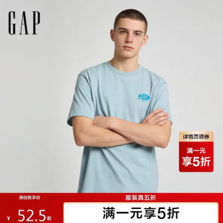 Gap 男女装2026春季新款纯棉logo印花圆领短袖T恤上衣美版889562