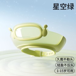 宝宝防水护耳洗发帽