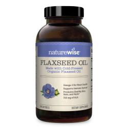 naturewise 自然薇萃 亚麻籽营养补充剂软胶囊 有益心脏健康 720mg Omega 3 240粒