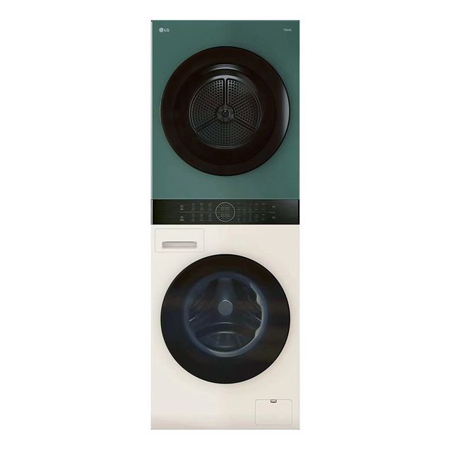 LG 13kg+10kg洗烘塔一体机FN231QH (墨玉绿/玉石白)